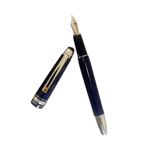 AEHON Luxus-Füllfederhalter, blaue und schwarze Farbe, M-Spitze, Business, niedliches Schreiben, Geschenke, Stift (K) von AEHON