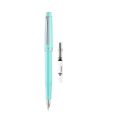 AEHON Retro-Füllfederhalter, Kalligraphie-Praxis, Schreibwaren mit nachfüllbarer Tinte, Student Office, Signaturstift (Genua-Blau, EF 0,3 mm) von AEHON