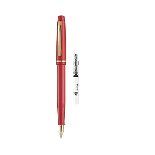 AEHON Retro-Füllfederhalter, Kalligraphie-Praxis, Schreibwaren mit nachfüllbarer Tinte, Studentenbüro, Signaturstift (Rot, F 0,4 mm) von AEHON