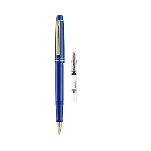 AEHON Retro-Füllfederhalter, Kalligraphie-Praxis, Schreibwaren mit nachfüllbarer Tinte, Studentenbüro, Unterschriftsstift (Blau, F 0,4 mm) von AEHON