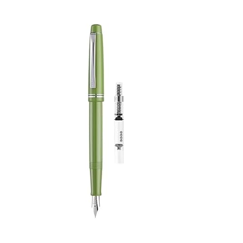 AEHON Retro-Füllfederhalter, Kalligraphie-Übungs-Schreibwaren mit nachfüllbarer Tinte, Student Office Signatur-Stift (Tosnica-Grün, EF 0,3 mm) von AEHON