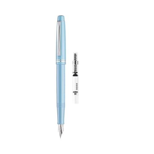 AEHON Retro-Füllfederhalter, Kalligraphie-Übungs-Schreibwaren mit nachfüllbarer Tinte, Student Office Signature Pen (Kaplanblau, F 0,4 mm) von AEHON