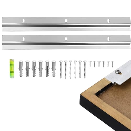 AEIOPRS 2 pcs Z Klemmen zum Aufhängen Hochbelastbares Aufhängungssystem Französischen Schienen Bilderaufhänger Ineinandergreifende Fotorahmenhaken für Bilder und Spiegel Kunstwerken Rahmen AEIOPRS 2 pcs Z Klemmen zum Aufhängen Hochbelastbares Aufhängungssystem Französischen Schienen Bilderaufhänger Ineinandergreifende Fotorahmenhaken für Bilder und Spiegel Kunstwerken Rahmen von AEIOPRS