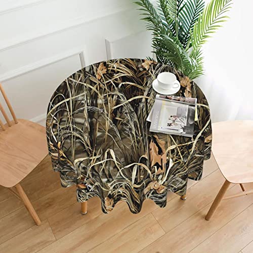 AEKGOHP Runde dekorative Tischdecke, 152,4 cm, Camouflage-Muster in Gelb und Grün, wasserdicht, waschbar und wiederverwendbar, für Esszimmer, Kaffee, Picknick, Hochzeit, Party AEKGOHP Runde dekorative Tischdecke, 152,4 cm, Camouflage-Muster in Gelb und Grün, wasserdicht, waschbar und wiederverwendbar, für Esszimmer, Kaffee, Picknick, Hochzeit, Party von AEKGOHP