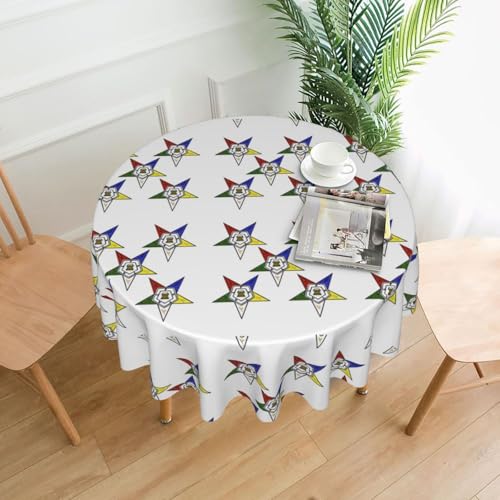 AEKGOHP Runde dekorative Tischdecke, 152,4 cm, Motiv: Sterne, wasserdicht, waschbar und wiederverwendbar, für Essen, Kaffee, Picknick, Hochzeit, Party AEKGOHP Runde dekorative Tischdecke, 152,4 cm, Motiv: Sterne, wasserdicht, waschbar und wiederverwendbar, für Essen, Kaffee, Picknick, Hochzeit, Party von AEKGOHP
