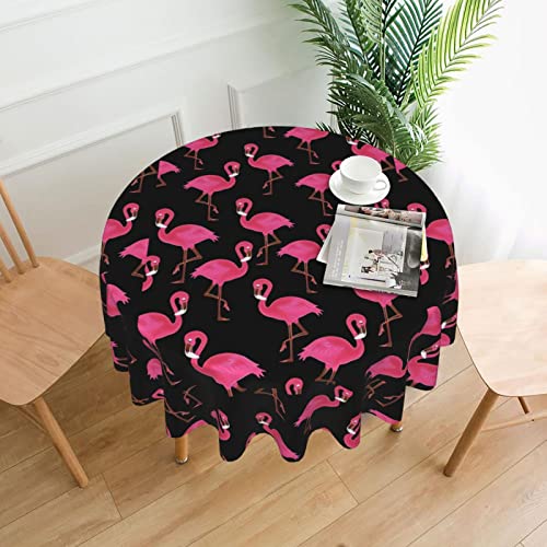AEKGOHP Runde dekorative Tischdecke, 152,4 cm, schöne rosa Flamingo-Drucke, wasserdicht, waschbar und wiederverwendbar, für Esszimmer, Kaffee, Picknick, Hochzeit, Party AEKGOHP Runde dekorative Tischdecke, 152,4 cm, schöne rosa Flamingo-Drucke, wasserdicht, waschbar und wiederverwendbar, für Esszimmer, Kaffee, Picknick, Hochzeit, Party von AEKGOHP