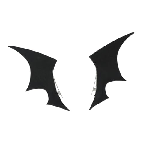 AEKLXVKU Fledermaus-Haarspangen, Fledermausflügel, Haarschmuck für Bühnenaufführung, Party, Kostüm, Schwarz AEKLXVKU Fledermaus-Haarspangen, Fledermausflügel, Haarschmuck für Bühnenaufführung, Party, Kostüm, Schwarz von AEKLXVKU