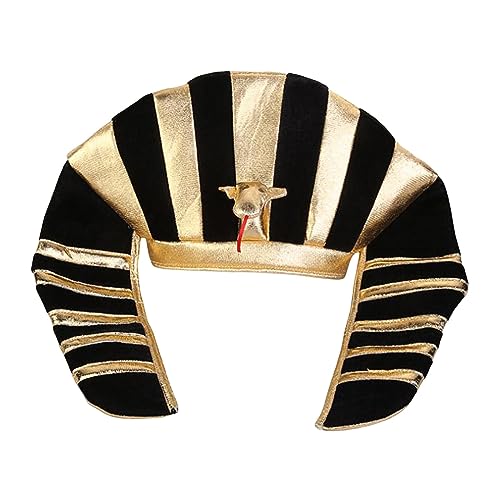 AEKLXVKU Pharaohut, Halloween, ägyptischer Kostüm, Kopfschmuck, langlebig, für Bühnenauftritte AEKLXVKU Pharaohut, Halloween, ägyptischer Kostüm, Kopfschmuck, langlebig, für Bühnenauftritte von AEKLXVKU