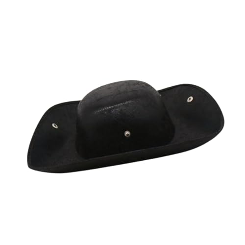 AEKLXVKU Piratenhut Dreisporn Hut Halloween für Rollen Spielen Bühnenaufführung Foto Requisite Schwarz AEKLXVKU Piratenhut Dreisporn Hut Halloween für Rollen Spielen Bühnenaufführung Foto Requisite Schwarz von AEKLXVKU