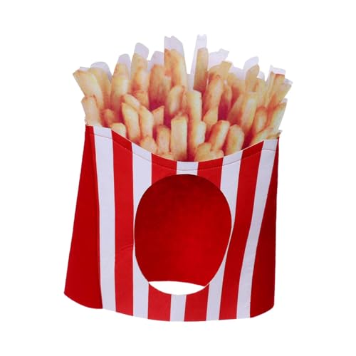 AEKLXVKU Weihnachtsmütze für Erwachsene, Teenager, Kopfbedeckung für Karneval, Urlaub, Bühnenaufführung, Pommes Frites AEKLXVKU Weihnachtsmütze für Erwachsene, Teenager, Kopfbedeckung für Karneval, Urlaub, Bühnenaufführung, Pommes Frites von AEKLXVKU