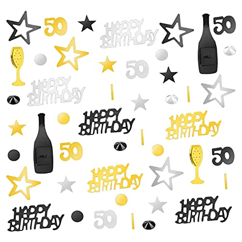 Konfetti zum 50. Geburtstag, Dekoration für Geburtstagsparty, Bastelzubehör Konfetti zum 50. Geburtstag, Dekoration für Geburtstagsparty, Bastelzubehör von AEKLXVKU