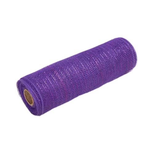 Netzband, Party-Dekorationen, DIY-Dekoration, Netzrolle für Zuhause, Schleifenherstellung, Frühling, Dunkelviolett von AEKLXVKU