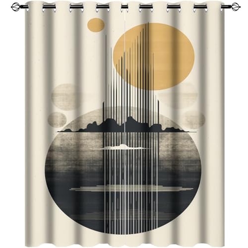 AEMYSKA Verdunkelungsvorhänge mit einfachen geometrischen Mustern, für Schlafzimmer, Naturlandschaft, Bilder, wärmeisoliert, Raumverdunkelung, lichtblockierende Vorhänge, 106,7 x 114,7 cm AEMYSKA Verdunkelungsvorhänge mit einfachen geometrischen Mustern, für Schlafzimmer, Naturlandschaft, Bilder, wärmeisoliert, Raumverdunkelung, lichtblockierende Vorhänge, 106,7 x 114,7 cm von AEMYSKA