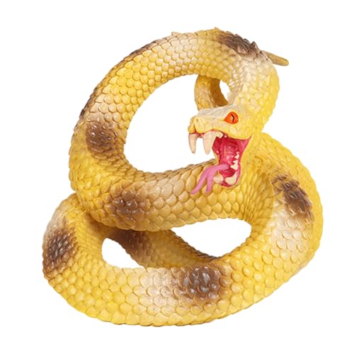 AENIMELY Große goldene Python-Schlangenfigur – Realistisches Tier-Spielzeug für Kinder – Halloween-Streich, Kuchentopper, Partydekoration, STEM-Lernmodell AENIMELY Große goldene Python-Schlangenfigur – Realistisches Tier-Spielzeug für Kinder – Halloween-Streich, Kuchentopper, Partydekoration, STEM-Lernmodell von AENIMELY