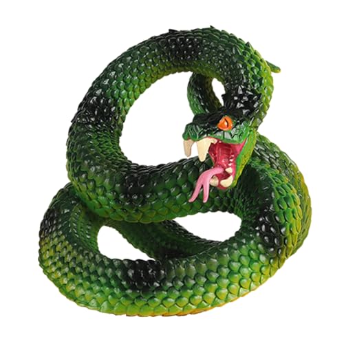 AENIMELY Große grüne Python-Schlangenfigur – Realistisches Tier-Spielzeug für Kinder – Halloween-Streich, Kuchentopper, Partydekoration, STEM-Lernmodell AENIMELY Große grüne Python-Schlangenfigur – Realistisches Tier-Spielzeug für Kinder – Halloween-Streich, Kuchentopper, Partydekoration, STEM-Lernmodell von AENIMELY
