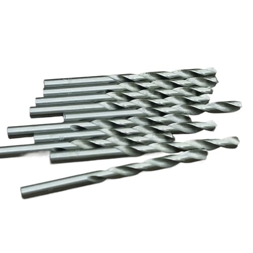 10PCS Bohrer Set High Speed Stahl Twist Bohrer Metall Stanzen Werkzeug WoodworkingTools 1-10MM(10pcs Silver,6.5MM_ROUND) von AEPBTMQ