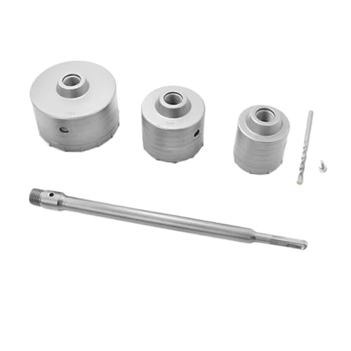 4 STÜCKE SDS Plus Wandlochsäge 30-65mm Bohrerschneider 200-350mm Rundschaft Beton Zement Stein Klimaanlage Legierung Werkzeug(30 40 50 200) von AEPBTMQ