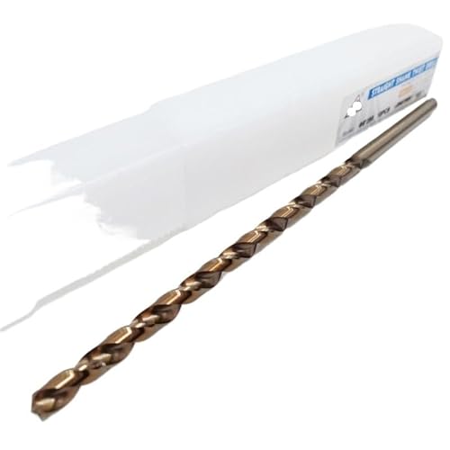 Verlängern Sie Kobalt-HSS-Co-Spiralbohrer mit geradem Schaft M35 Schnellarbeitsstahlbohrer for Edelstahl, legierten Stahl, Gusseisen(7x200mm) von AEPBTMQ