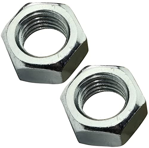 AERZETIX - C45720 - Satz von 2 Sechskantmuttern 6 seiten - metallteile spannen montage - aus verzinktem stahl 8.8 - gewinde M20 metrisch weiblich - heimwerker - DIN 934 - farbe silber AERZETIX - C45720 - Satz von 2 Sechskantmuttern 6 seiten - metallteile spannen montage - aus verzinktem stahl 8.8 - gewinde M20 metrisch weiblich - heimwerker - DIN 934 - farbe silber von AERZETIX