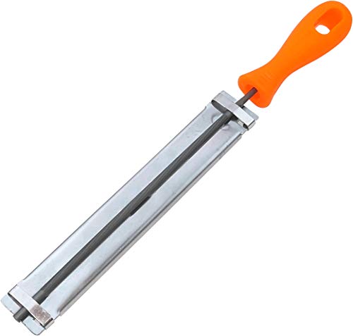 AERZETIX - C47777 - 2/1 Feile mit schärfführung ∅4mm für Kettensäge 300mm - kettenabstand 3/8'' und 1/4'' - schärfröhre/schärfer für holzfäller/schreiner AERZETIX - C47777 - 2/1 Feile mit schärfführung ∅4mm für Kettensäge 300mm - kettenabstand 3/8'' und 1/4'' - schärfröhre/schärfer für holzfäller/schreiner von AERZETIX
