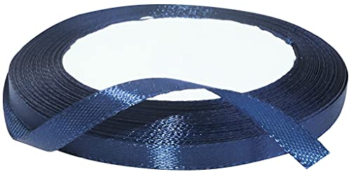 AERZETIX - C50467 - Satinband dekorativ glänzendes - 6mm x 22 meter - königsblau - kreative projekte nähkunst geschenkverpackung zur geburtstagsfeier von AERZETIX
