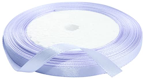 AERZETIX - C50468 - Satinband dekorativ glänzendes - 6mm x 22 meter - helles flieder - kreative projekte nähkunst geschenkverpackung zur geburtstagsfeier von AERZETIX