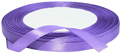AERZETIX - C50470 - Satinband dekorativ glänzendes - 6mm x 22 meter - lavendel - kreative projekte nähkunst geschenkverpackung zur geburtstagsfeier von AERZETIX