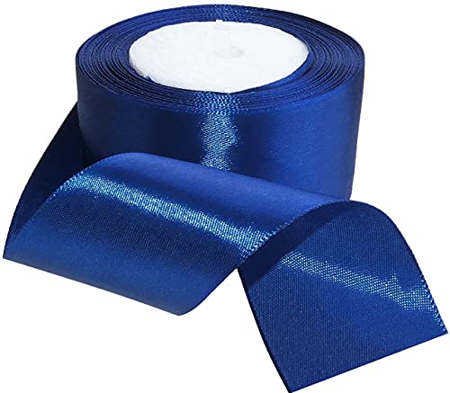 AERZETIX - C50537 - Satinband dekorativ glänzendes - 50mm x 22 meter - königsblau - kreative projekte nähkunst geschenkverpackung zur geburtstagsfeier von AERZETIX