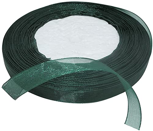 AERZETIX - C50832 - Organzaband glänzender dekorativer organza - 10mm x 45 meter - dunkelgrün - kreative projekte nähkunst geschenkverpackung zur geburtstagsfeier AERZETIX - C50832 - Organzaband glänzender dekorativer organza - 10mm x 45 meter - dunkelgrün - kreative projekte nähkunst geschenkverpackung zur geburtstagsfeier von AERZETIX