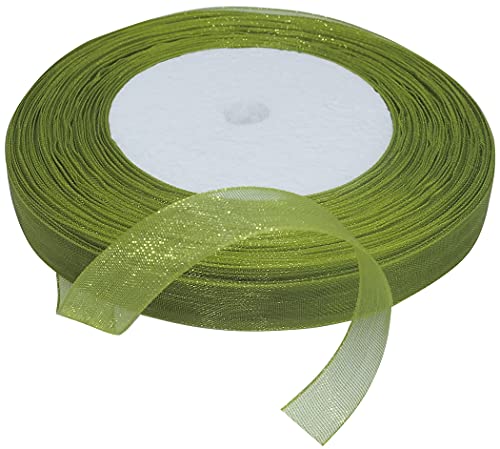 AERZETIX - C50833 - Organzaband glänzender dekorativer organza - 10mm x 45 meter - grüne erbse - kreative projekte nähkunst geschenkverpackung zur geburtstagsfeier AERZETIX - C50833 - Organzaband glänzender dekorativer organza - 10mm x 45 meter - grüne erbse - kreative projekte nähkunst geschenkverpackung zur geburtstagsfeier von AERZETIX