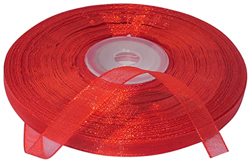 AERZETIX - C50870 - Organzaband glänzender dekorativer organza - 6mm x 45 meter - rot - kreative projekte nähkunst geschenkverpackung zur geburtstagsfeier AERZETIX - C50870 - Organzaband glänzender dekorativer organza - 6mm x 45 meter - rot - kreative projekte nähkunst geschenkverpackung zur geburtstagsfeier von AERZETIX