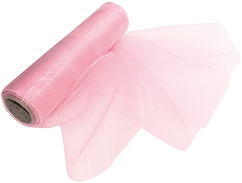 AERZETIX - C50906 - Rolle mit band/organzastoff transparenter glänzender - 16cm x 9 meter - rosa - tischläufer/dekorationen - kreative projekte nähkunst geschenkverpackung AERZETIX - C50906 - Rolle mit band/organzastoff transparenter glänzender - 16cm x 9 meter - rosa - tischläufer/dekorationen - kreative projekte nähkunst geschenkverpackung von AERZETIX