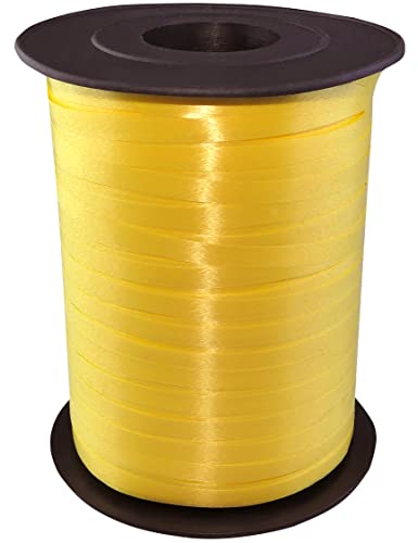 AERZETIX - C54037 - Spule/bandrolle/band/schnur - ballonband/geschenkband 0.5 cm x 450 m - für geschenkverpackung/dekoration/zeremonie/hochzeit/geburtstag/party - farbe gelb AERZETIX - C54037 - Spule/bandrolle/band/schnur - ballonband/geschenkband 0.5 cm x 450 m - für geschenkverpackung/dekoration/zeremonie/hochzeit/geburtstag/party - farbe gelb von AERZETIX