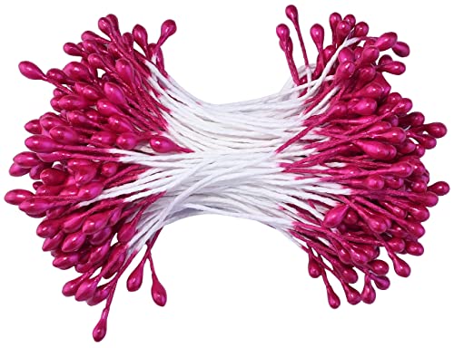 AERZETIX - C54127 - Satz von 144 Staubblätter künstliche Blume aus Kunststoff 55 mm - Dekoration Hochzeit kunsthandwerk blumenstrauß Arrangement - Farbe rot von AERZETIX