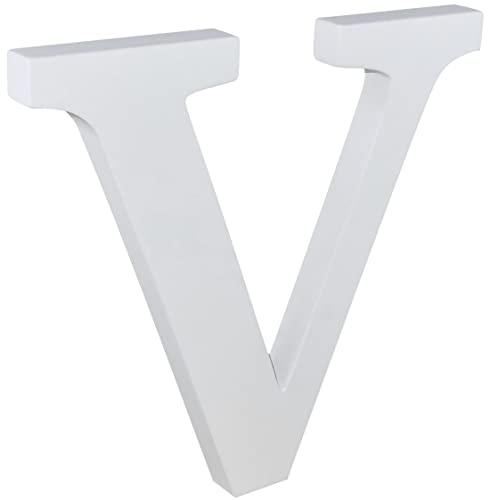 AERZETIX - C55235 - Buchstabe " V " des dekorativen alphabet 210x200x18.5 mm aus holz MDF - kreative freizeit wanddekoration zeremonie hochzeit geburtstag party - farbe weiß AERZETIX - C55235 - Buchstabe " V " des dekorativen alphabet 210x200x18.5 mm aus holz MDF - kreative freizeit wanddekoration zeremonie hochzeit geburtstag party - farbe weiß von AERZETIX