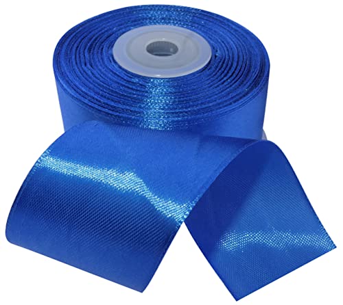 AERZETIX - C55637 - Rolle satinband 38mmx25m - farbe blau - verpackungsband für geschenke für dekoration zeremonie hochzeit geburtstag party - aus polyester AERZETIX - C55637 - Rolle satinband 38mmx25m - farbe blau - verpackungsband für geschenke für dekoration zeremonie hochzeit geburtstag party - aus polyester von AERZETIX