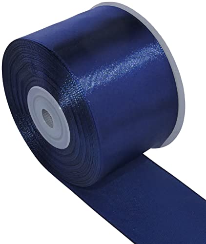 AERZETIX - C55668 - Rolle satinband 50mmx25m - farbe dunkelblau - verpackungsband für geschenke für dekoration zeremonie hochzeit geburtstag party - aus polyester AERZETIX - C55668 - Rolle satinband 50mmx25m - farbe dunkelblau - verpackungsband für geschenke für dekoration zeremonie hochzeit geburtstag party - aus polyester von AERZETIX