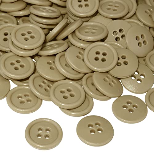 AERZETIX - C56517 - Satz von 100 Knöpfe zum nähen runden Ø15x3 mm mit 4 löchern - farbe dunkelbeige 24L L24 - aus kunststoff - öffnung 2 mm - kurzwaren nähen kleidung mode stricken decoration AERZETIX - C56517 - Satz von 100 Knöpfe zum nähen runden Ø15x3 mm mit 4 löchern - farbe dunkelbeige 24L L24 - aus kunststoff - öffnung 2 mm - kurzwaren nähen kleidung mode stricken decoration von AERZETIX