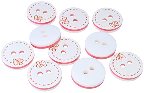 AERZETIX - C56684-10 Stück runde Nähknöpfe 12.7x2.6 mm mit 2 löchern 20L L20 - Farbe rosa/weiß - Öffnung 1.8 mm - kunststoff - kurzwaren/bekleidung/nähen AERZETIX - C56684-10 Stück runde Nähknöpfe 12.7x2.6 mm mit 2 löchern 20L L20 - Farbe rosa/weiß - Öffnung 1.8 mm - kunststoff - kurzwaren/bekleidung/nähen von AERZETIX