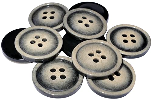 AERZETIX - C56859-10 Stück runde Nähknöpfe Ø20x3.5 mm mit 4 löchern 32L L32 - Farbe beige/schwarz - aus kunststoff - Öffnung 2.5 mm - fashion nähen kleidung dekoration AERZETIX - C56859-10 Stück runde Nähknöpfe Ø20x3.5 mm mit 4 löchern 32L L32 - Farbe beige/schwarz - aus kunststoff - Öffnung 2.5 mm - fashion nähen kleidung dekoration von AERZETIX