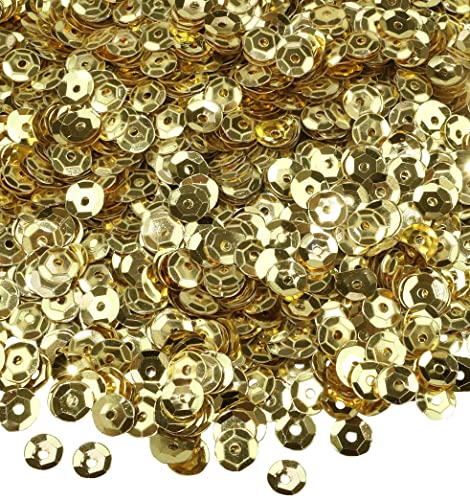 AERZETIX - C56979-220 g glitzer Pailletten Ø6 mm - goldfarben - ca. 19000 stück - aus kunststoff - für kurzwaren hobby nähen dekoration kunst schmuck konfektion AERZETIX - C56979-220 g glitzer Pailletten Ø6 mm - goldfarben - ca. 19000 stück - aus kunststoff - für kurzwaren hobby nähen dekoration kunst schmuck konfektion von AERZETIX