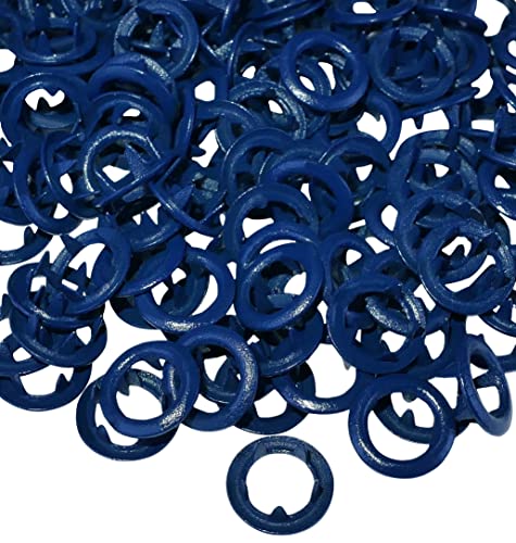 AERZETIX - C57061-100 Stück dekorative Ösenringe mit 5 krallen Ø9.5 mm - aus metall - dunkelblau - für handtaschen kurzwaren kleidung druckknöpfe von AERZETIX