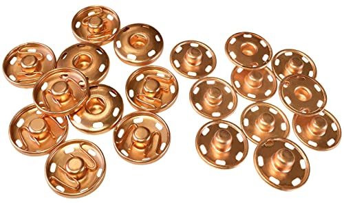 50 Stk Druckknopf Set rund S-Feder Verschlüsse Schnappknopf Metall Größen-  /Farbwahl