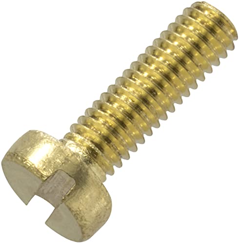 AERZETIX - C60070 - Satz von 10 Metallschrauben mit zylinderkopf M3x10 mm mit schlitz S - verbindungsbolzen - DIN 84 - aus messing - schraubendreher spannen von AERZETIX