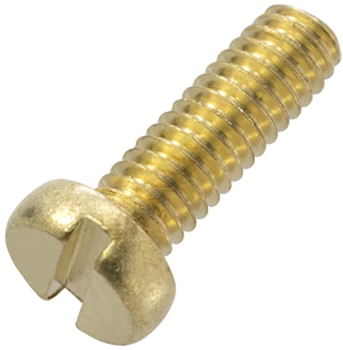 AERZETIX - C60074 - Satz von 10 Metallschrauben mit zylinderkopf M4x12 mm mit schlitz S - verbindungsbolzen - DIN 84 - aus messing - schraubendreher spannen AERZETIX - C60074 - Satz von 10 Metallschrauben mit zylinderkopf M4x12 mm mit schlitz S - verbindungsbolzen - DIN 84 - aus messing - schraubendreher spannen von AERZETIX