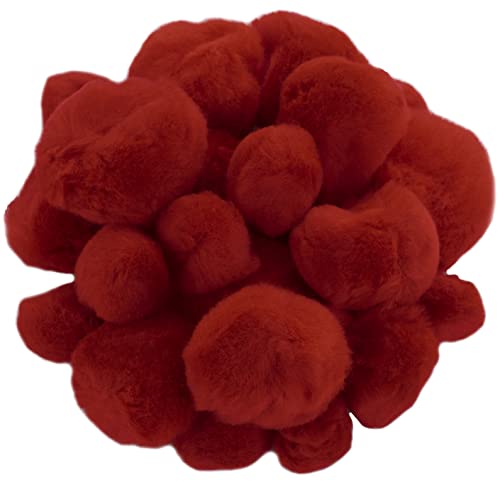 AERZETIX - C60486 - Set mit 24 Pompons Ø20, 35, 40mm - Farbe rot - aus Textil - zum herstellen glitzergirlanden kreative Freizeit kurzwaren Dekoration nähen Kleidung AERZETIX - C60486 - Set mit 24 Pompons Ø20, 35, 40mm - Farbe rot - aus Textil - zum herstellen glitzergirlanden kreative Freizeit kurzwaren Dekoration nähen Kleidung von AERZETIX