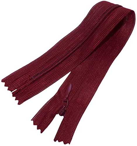 AERZETIX - C60536 - Satz mit 10 Reißverschlüssen unsichtbar 20cm Nicht trennbar - reißverschluß mit Gestell - Farbe Burgund - Lederwaren Jeans Hosen Kleid Rock Schieber kleidungsstück nähen AERZETIX - C60536 - Satz mit 10 Reißverschlüssen unsichtbar 20cm Nicht trennbar - reißverschluß mit Gestell - Farbe Burgund - Lederwaren Jeans Hosen Kleid Rock Schieber kleidungsstück nähen von AERZETIX