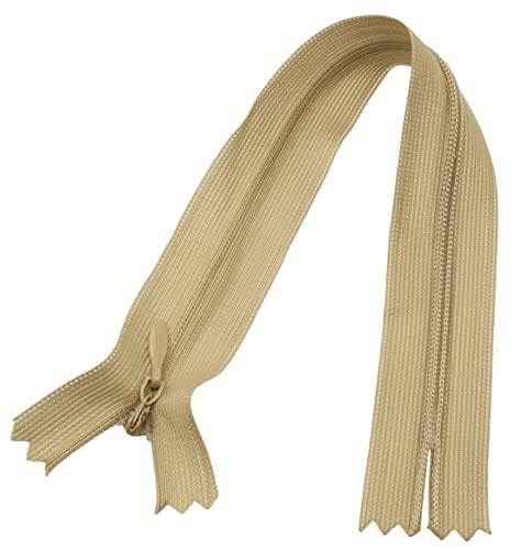 AERZETIX - C60773 - Satz mit 10 Reißverschlüssen unsichtbar 22cm Nicht trennbar - reißverschluß mit Gestell - Farbe Hellbeige - Lederwaren Jeans Hosen Kleid Rock Schieber kleidungsstück nähen AERZETIX - C60773 - Satz mit 10 Reißverschlüssen unsichtbar 22cm Nicht trennbar - reißverschluß mit Gestell - Farbe Hellbeige - Lederwaren Jeans Hosen Kleid Rock Schieber kleidungsstück nähen von AERZETIX