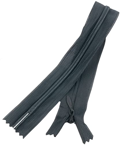 AERZETIX - C60835 - Satz mit 10 Reißverschlüssen unsichtbar 25cm nicht trennbar - reißverschluß mit gestell - farbe dunkelgrau - lederwaren jeans hosen kleid rock schieber kleidungsstück nähen AERZETIX - C60835 - Satz mit 10 Reißverschlüssen unsichtbar 25cm nicht trennbar - reißverschluß mit gestell - farbe dunkelgrau - lederwaren jeans hosen kleid rock schieber kleidungsstück nähen von AERZETIX