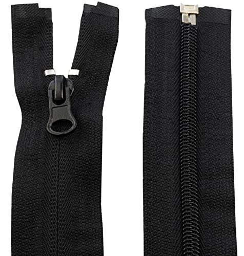 AERZETIX - C61178 - Satz von 10 verdeckter Reißverschluss 65 cm trennbar Nr. 5 - reißverschluss mit zahnstange - farbe: schwarz - für lederwaren kleider röcke nähte und kurzwaren AERZETIX - C61178 - Satz von 10 verdeckter Reißverschluss 65 cm trennbar Nr. 5 - reißverschluss mit zahnstange - farbe: schwarz - für lederwaren kleider röcke nähte und kurzwaren von AERZETIX